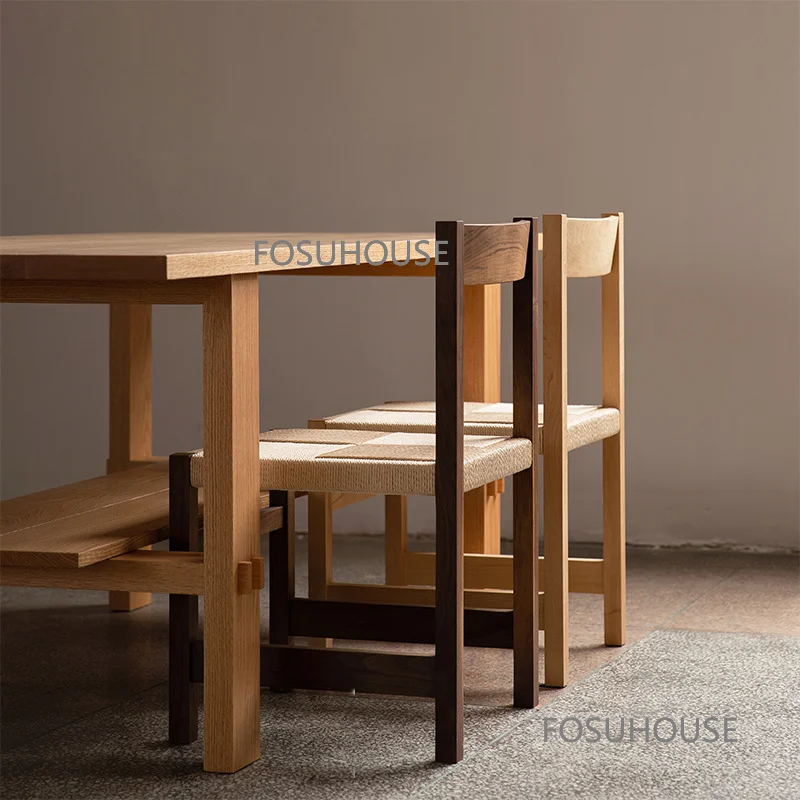Обеденные стулья из массива дерева в скандинавском стиле, кухонная мебель, обеденный стул из черного ореха и вишни, дизайнерский стул для гостиной и кабинета, CN