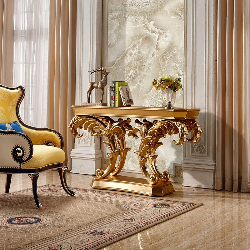 Стол для веранды в европейском стиле, вид с торца, полукруглый стол для украшения веранды, стол для прихожей, шкаф для прихожей