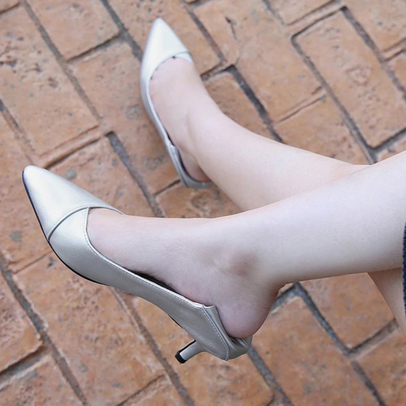 Женская обувь 2022 года, новые мокасины на шпильках в Европейском и американском стиле, тонкие туфли на высоком каблуке с острым носком