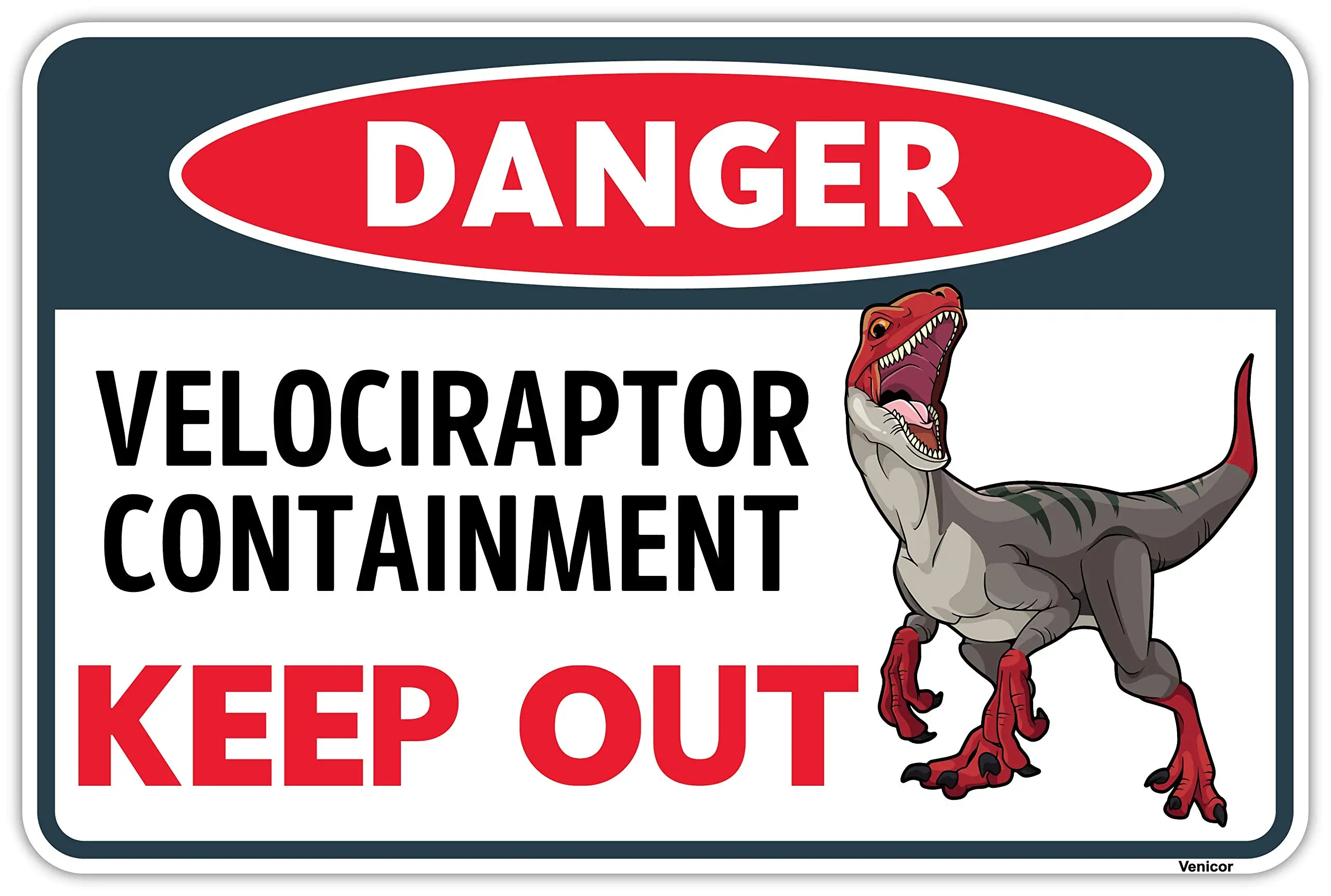 Декор с изображением динозавра - 8x12 дюймов - Жесть - Декор комнаты с Динозавром-Хищником для мальчиков и детей - Плакат с динозавром, Настенный Художественный знак