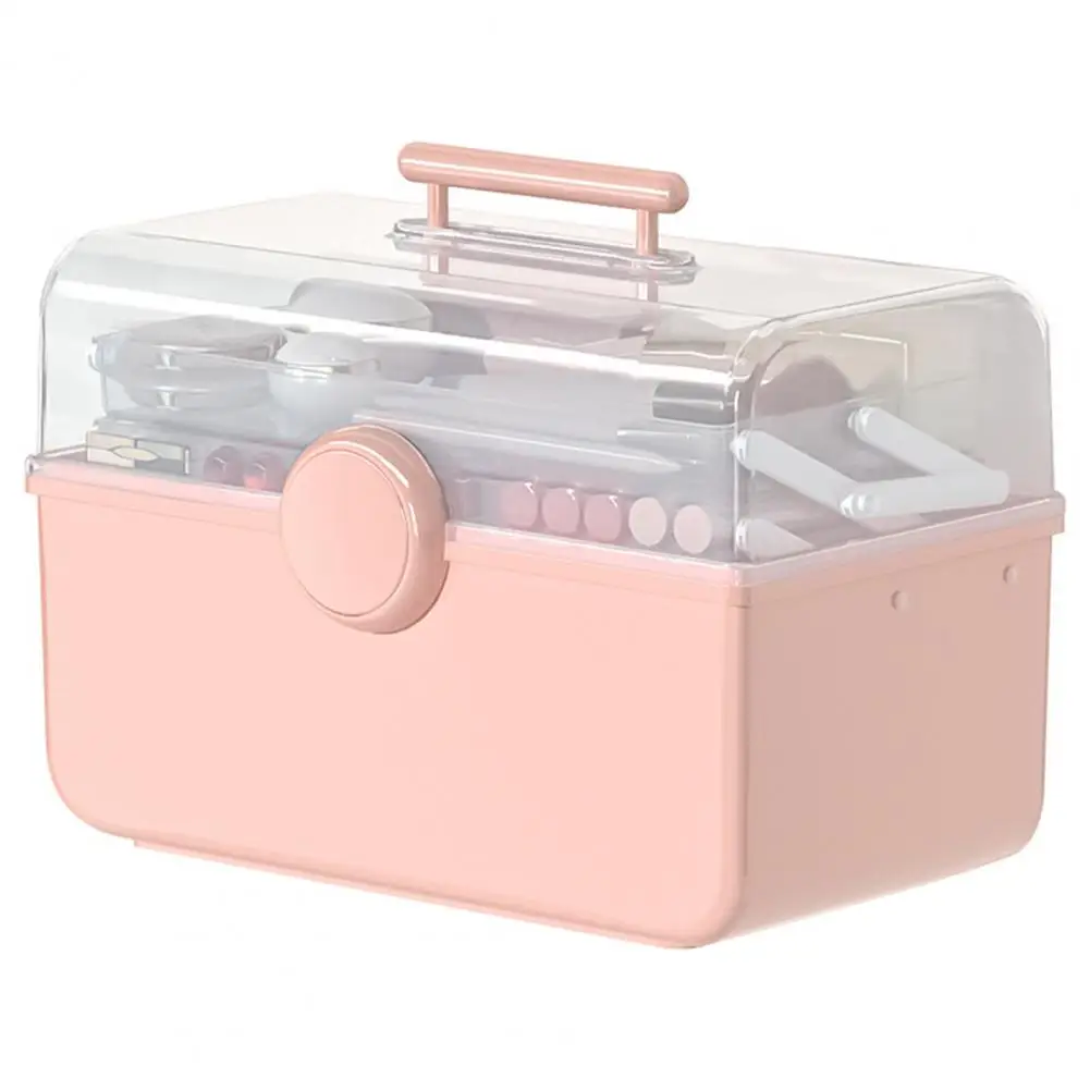 Хранение Держите в чистоте Органайзер для семейных таблеток Пластиковый Ящик для хранения предметов домашнего обихода