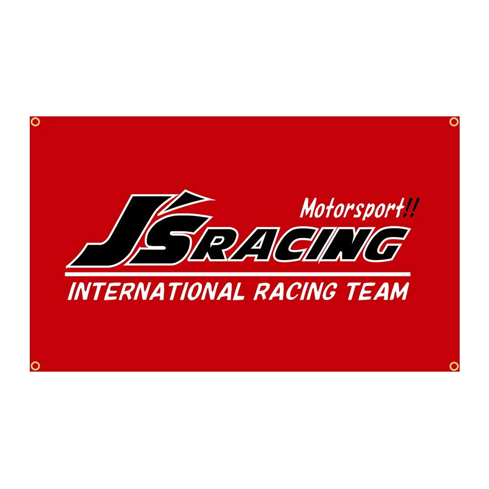 90x150cm J's Racing Jdm Флаг, Напечатанный Полиэстером Баннер Гоночного Автомобиля В Гараже или На Открытом воздухе Для Украшения