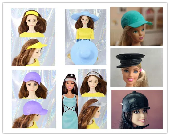 Оригинальная шляпа для куклы Babi, разные стили, модные разноцветные аксессуары для 1/6 PP/FR, подарочные игрушки для куклы BABI для девочек