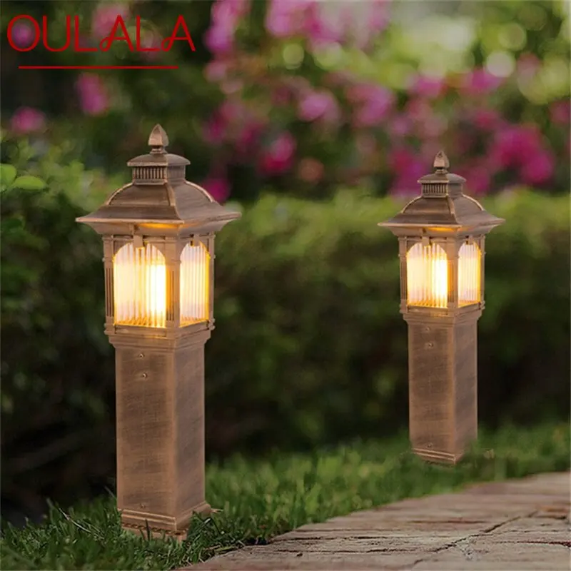 OULALA Lawn Lamp Outdoor LED Водонепроницаемый Современный Патио Садовый Светильник Для Дома Крыльцо Сад Вилла Post Light