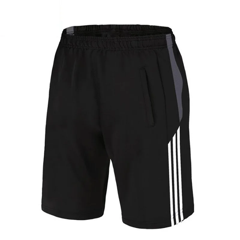 Мужские спортивные короткие баскетбольные шорты, дышащие свободные шорты для фитнеса большого размера в полоску для бега