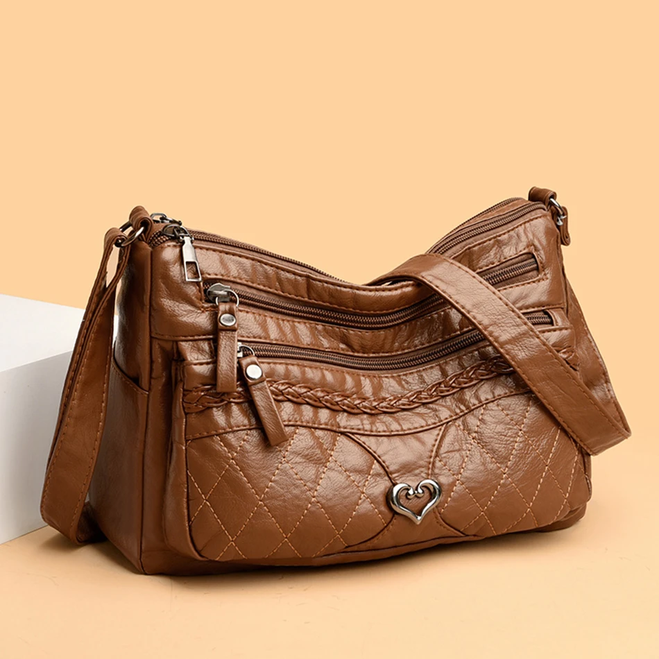 Модный тренд 2023 года, женская сумка-мессенджер с множеством карманов, сумки через плечо, высококачественные женские сумки из мягкой кожи