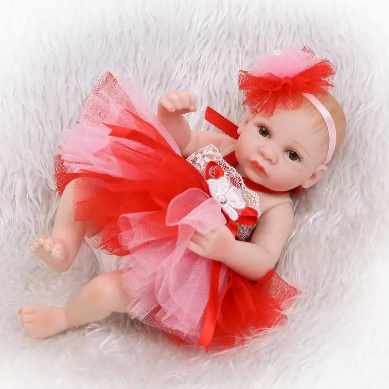 NPKCOLLECTION Рождественская кукла reborn premie подарочная имитация детской куклы с полным виниловым телом