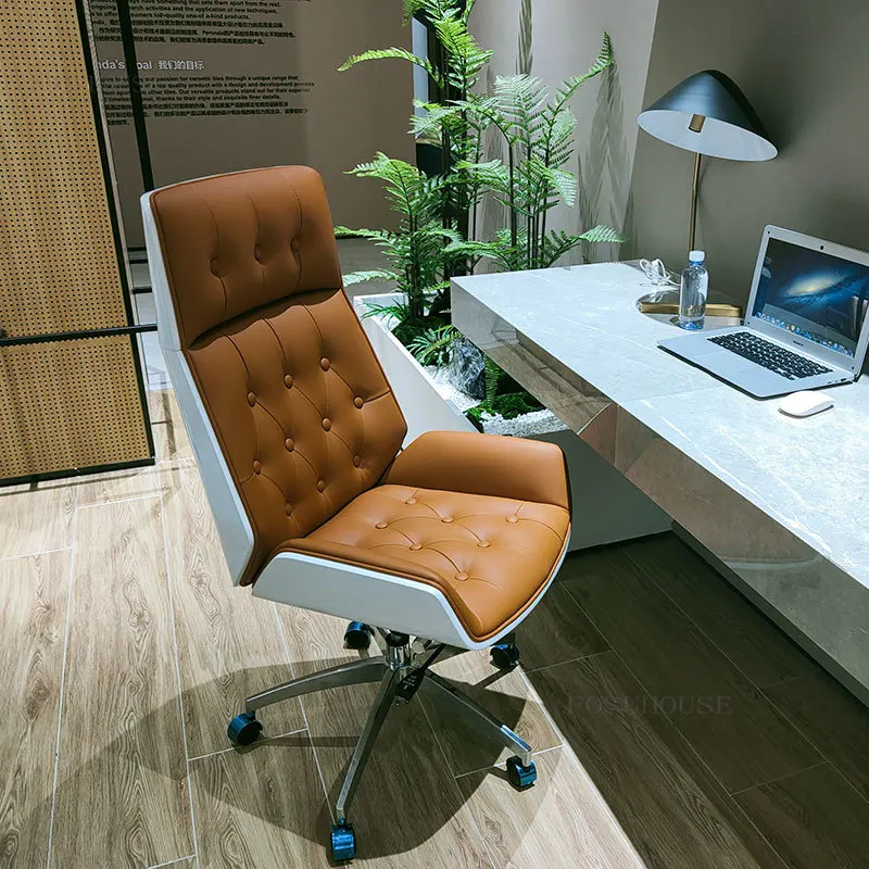 Офисные стулья в скандинавском стиле Со спинкой, Современная Офисная мебель, Компьютерное кресло для учебы, Домашнее кресло с поворотным подъемником, мягкое Игровое кресло