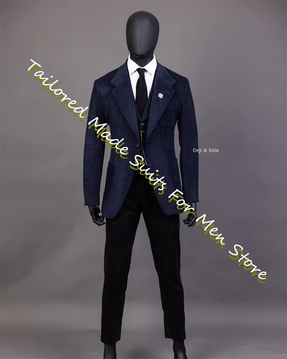 Темно-синие вельветовые куртки, комплекты, приталенные, 3 предмета, Свадебные Элегантные платья, одежда для официальных мероприятий, костюм бойфренда, деловой