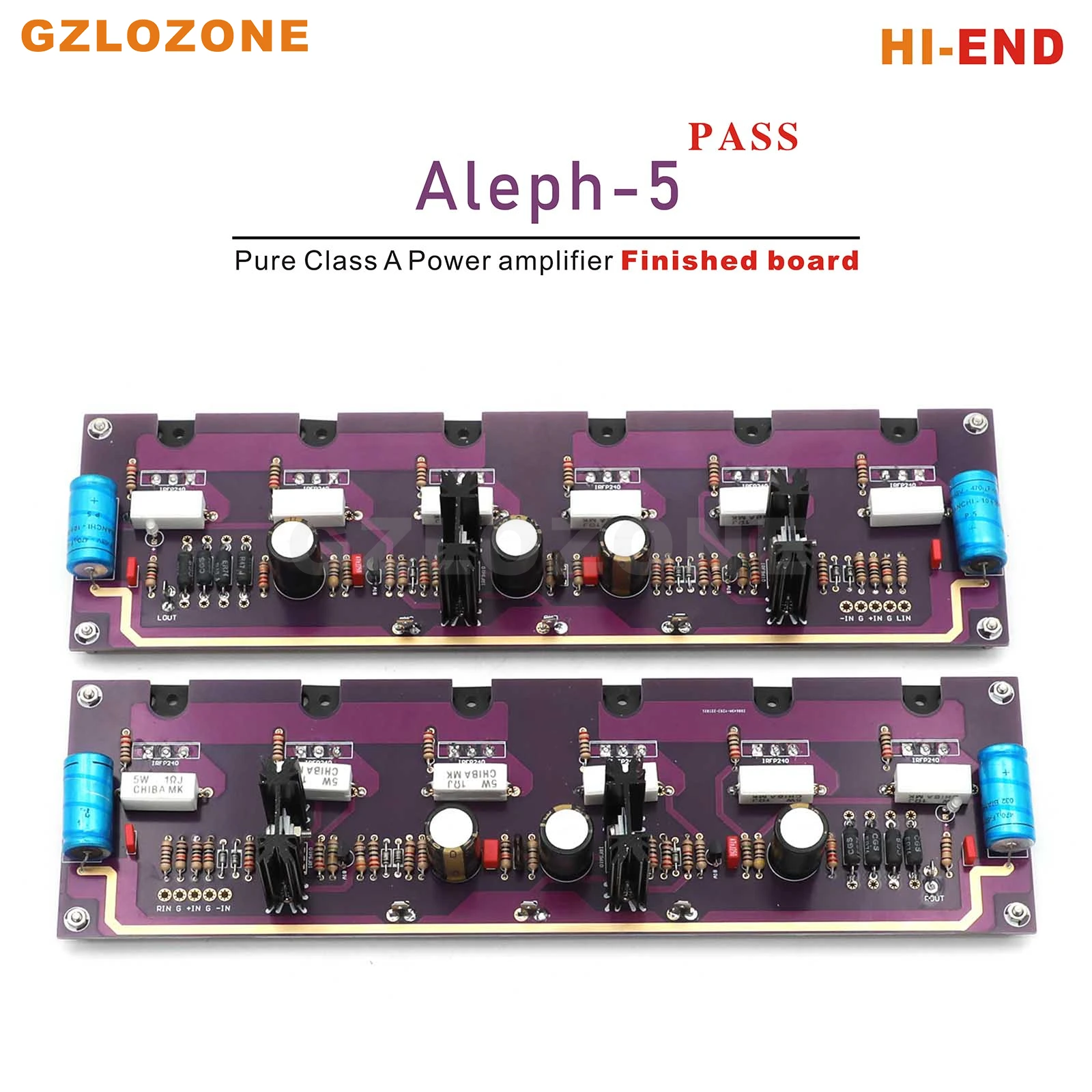2-Канальный HI-END Purple gold PASS Aleph-5 FET A5 Чистый усилитель мощности класса A DIY Kit/Готовая плата 60 Вт + 60 Вт 8 Ом