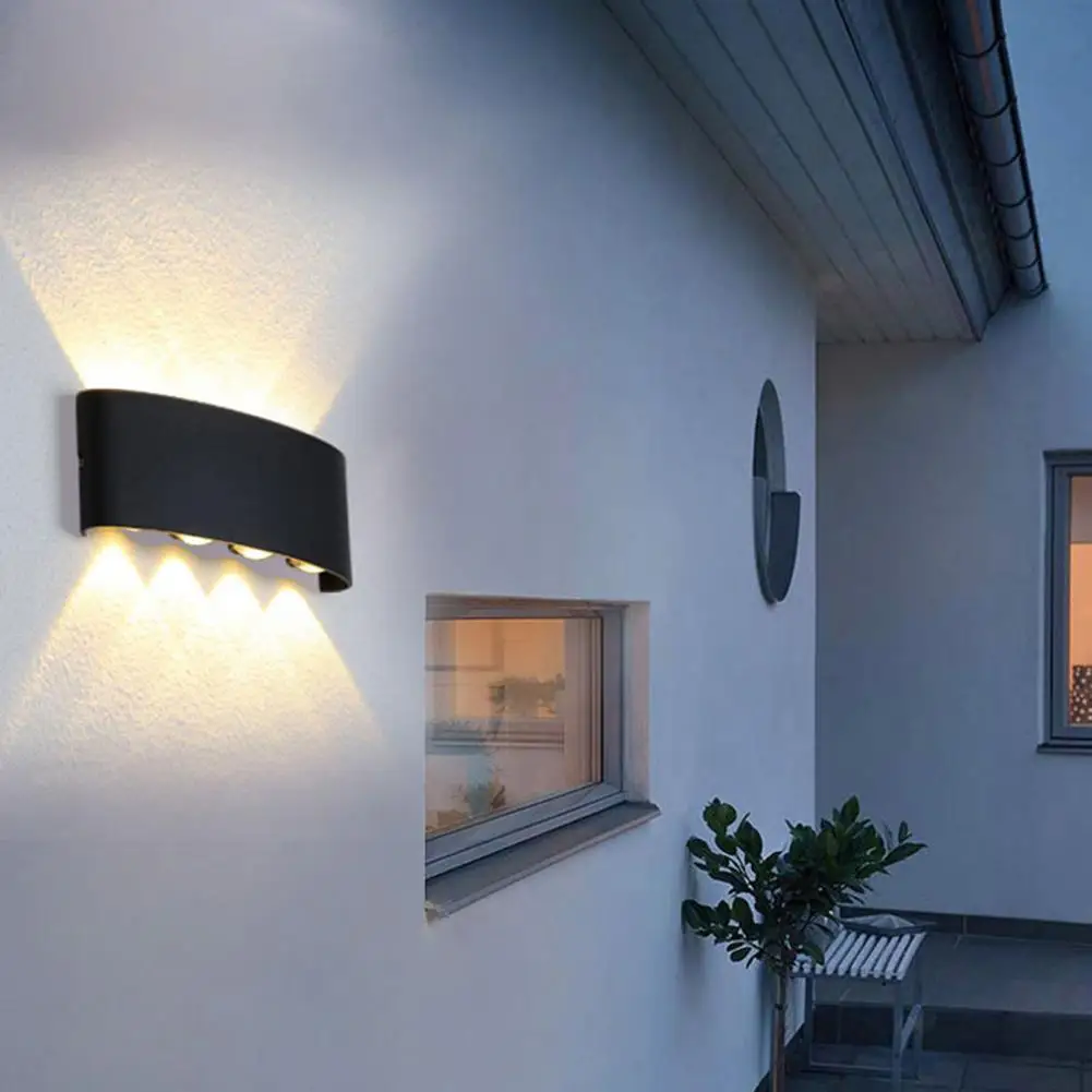 Светодиодный настенный светильник высокой яркости IP65, Водонепроницаемое наружное освещение, Алюминиевый термостойкий двухголовочный настенный светильник для коридора, Домашний