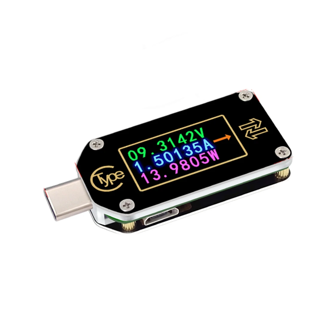 Type-C PD триггер USB Амперметр напряжения измеритель емкости 2 способа измерения Зарядное устройство ЖК-тестер батареи (TC66C)