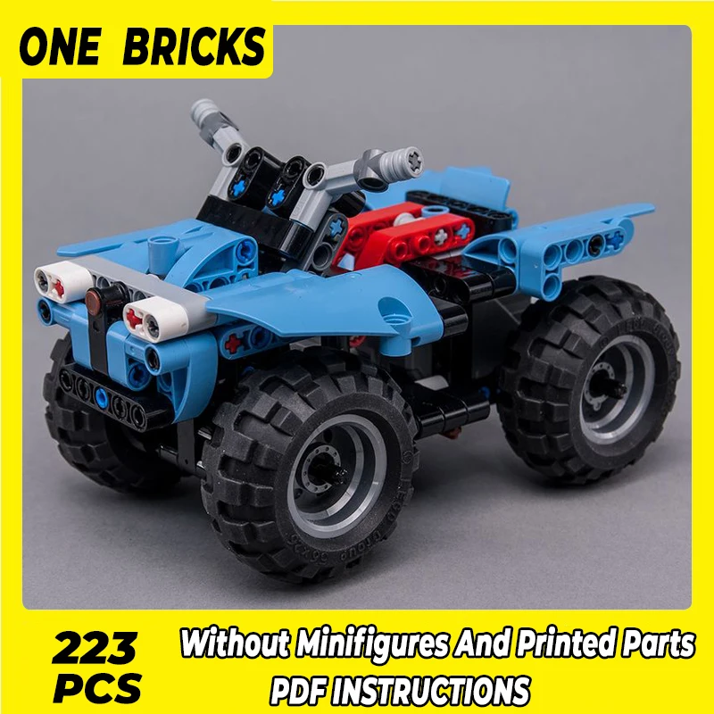 Строительные блоки Moc, модель автомобиля, Пляжный мотоцикл, 42134 Технических кирпича, строительные игрушки для детей, праздничные подарки