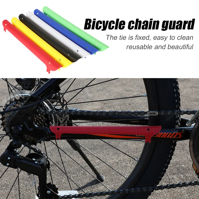 1шт Защита Велосипедной Цепи Красочный Пластиковый Велосипедный Протектор Вилки Chainstay для Mtb Велосипедной Рамы Велосипедная Дорожная Защита Сзади