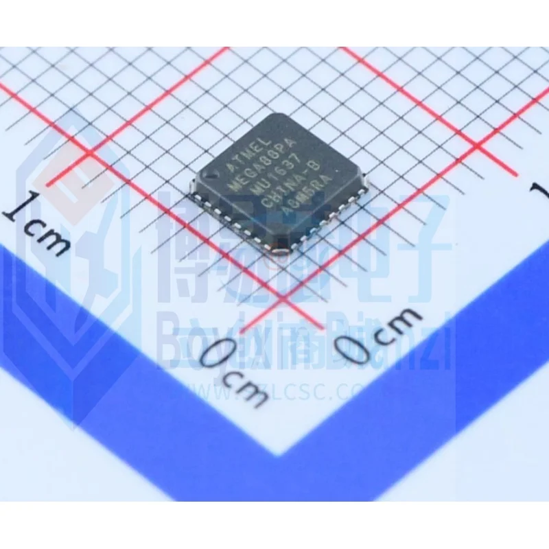 1 ШТ./ЛОТ Оригинальный подлинный пакет ATMEGA88PA-MU QFN-32 SMD 8-битный чип микроконтроллера-MCU