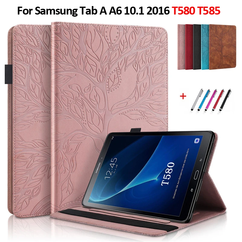 Чехол для планшета Samsung Galaxy Tab A 6 A6 2016 10,1 смарт-чехол из искусственной кожи для Funda Galaxy Tab T580 SM-T585 SM-T580 10 в 1 случае