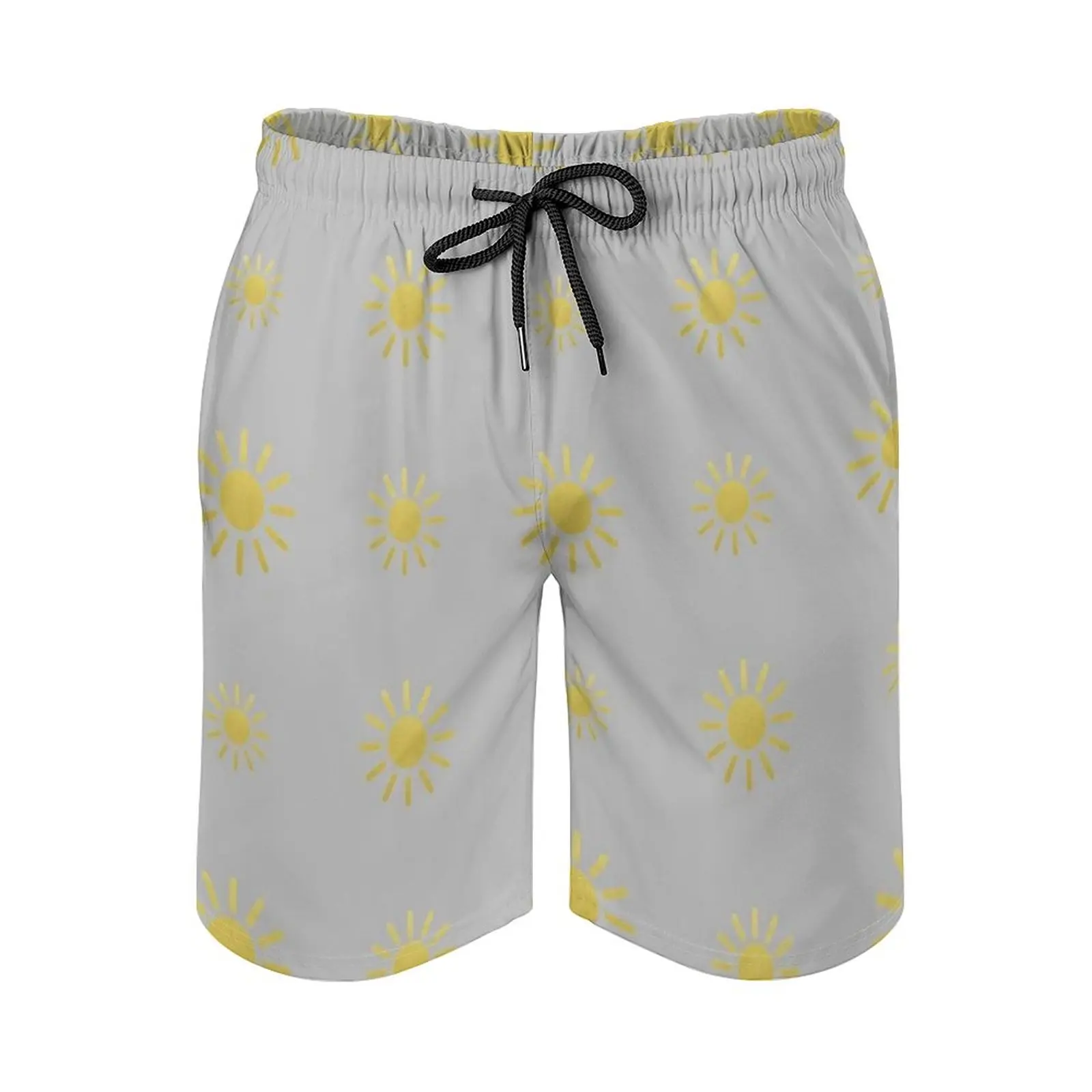 Мужские пляжные шорты Sun Quad, быстросохнущие дорожные плавки для купания, штаны для серфинга, спортивные брюки, модные дизайнерские трендовые милые