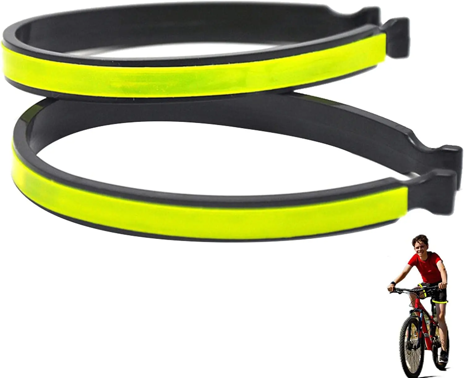 Ремень для велосипедных брюк - зажим для брюк для велосипедного велосипеда | Светоотражающая экипировка для бега, Светоотражающие ленты для велосипедистов, бегущих со светоотражающей